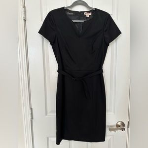 Brooks Brothers NWT Black Wool V Neck Dress Sz 6
